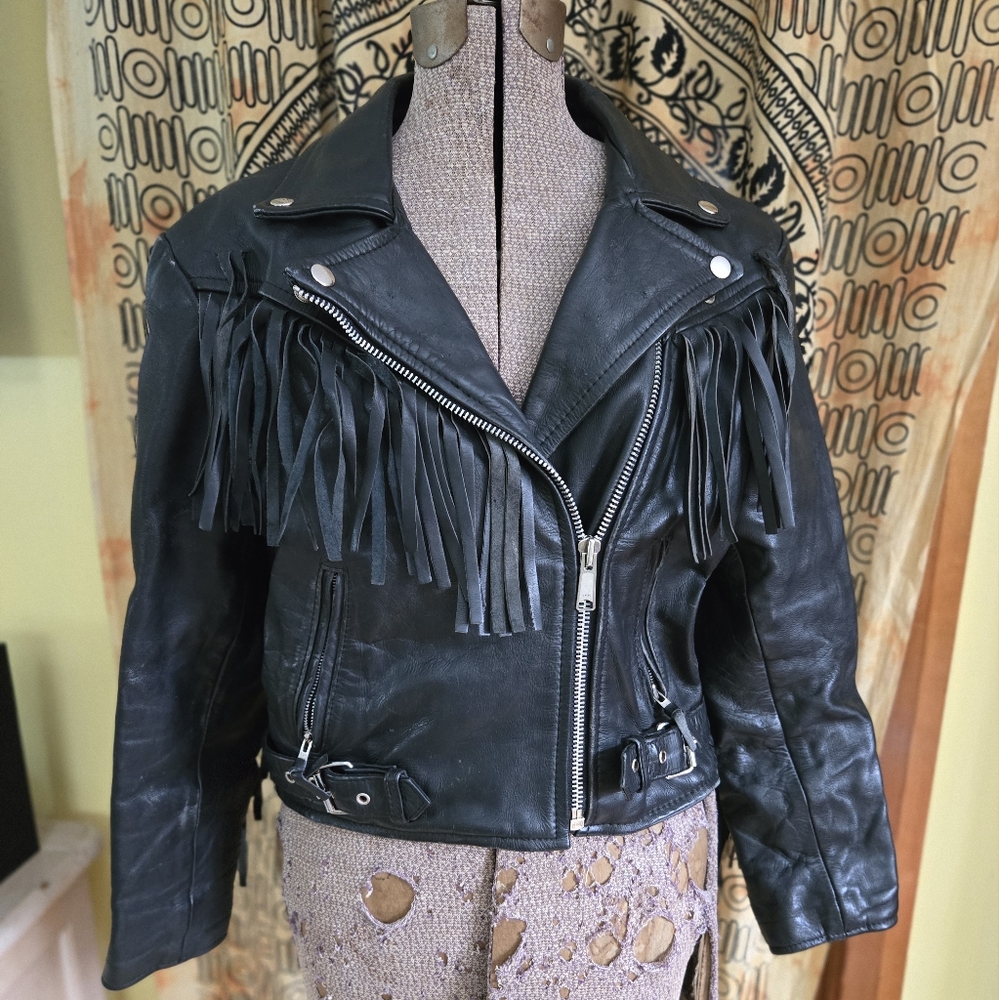 Fringed Leather Jacket